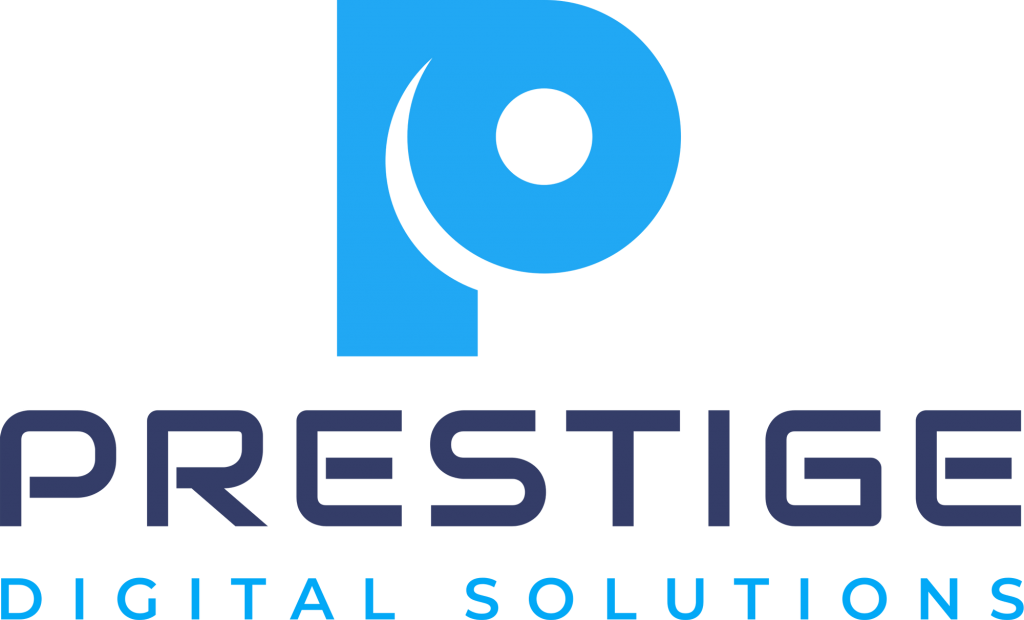 Prestige Digital Solutions Logo blue original